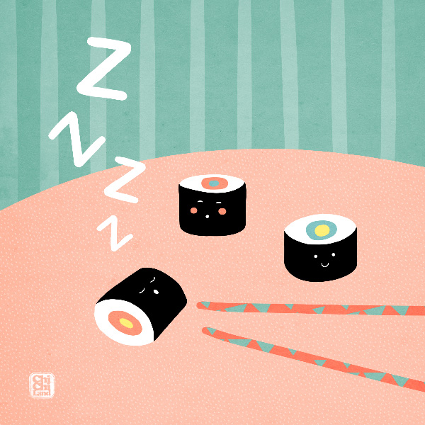 Napping Sushi: ChiChiLand Everyday Project #120