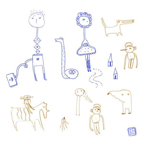 ChiChiLand Sketchbook: Random Creatures