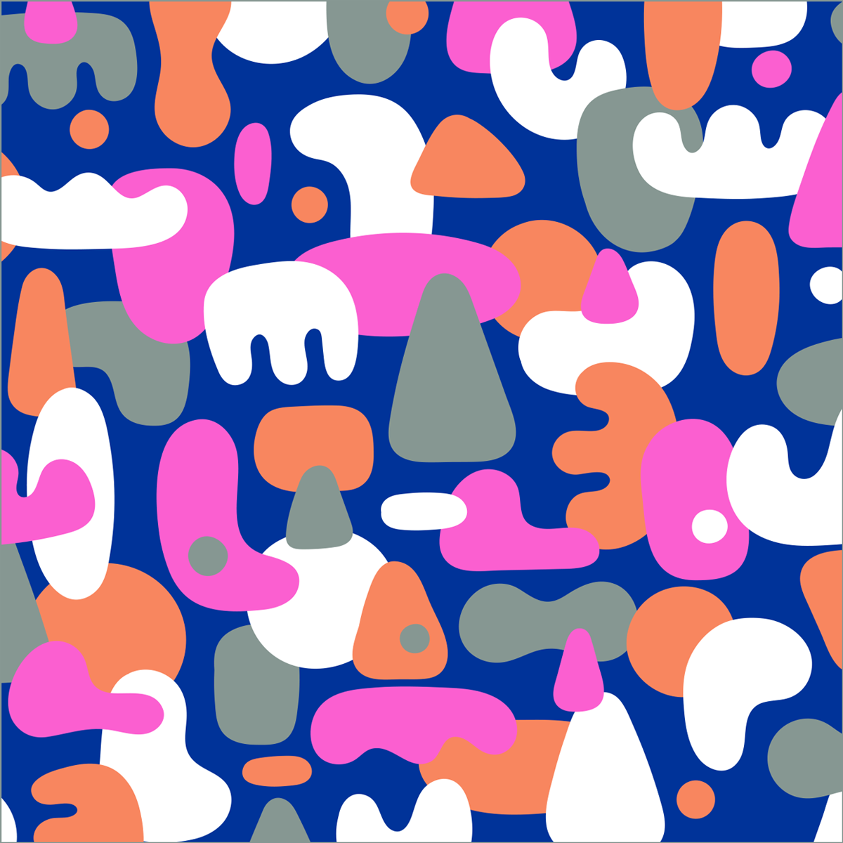 Happy Blob Pattern by ChiChiLand